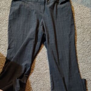 Lane Bryant Black Plaid Dress Pants